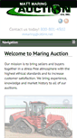 Mobile Screenshot of maringauction.com